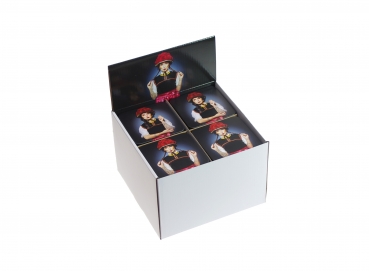 Display 86x86x40 mm 2fach sort.